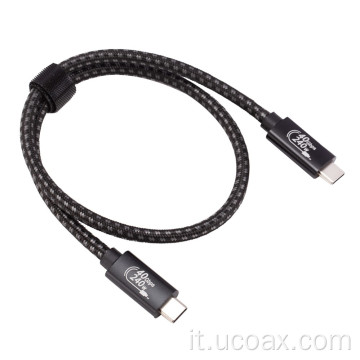 Cavo di sincronizzazione della carica USB-C da 40 Gbps